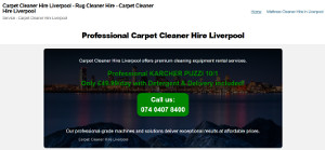 Carpet Cleaner Hire Liverpool